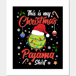 Funny Costume Family This is my Christmas Tennis Pajamas Posters and Art